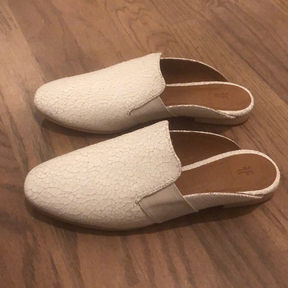 NWT Frye White Terri Mule Size 6 - Picture 8 of 10